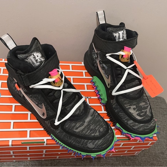 Nike x Off-white Air Force 1 Mid SP Black / Clear - Picture 3 of 9